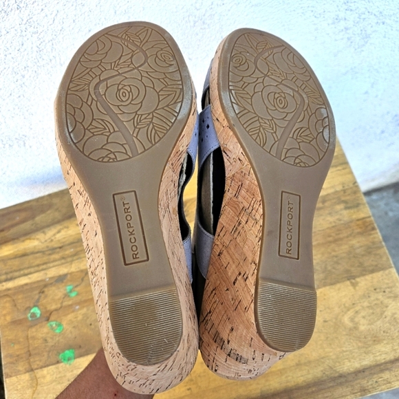 Rockport Briah Hood Slingback Wedges Sandals Size 9.5 - Picture 15 of 16